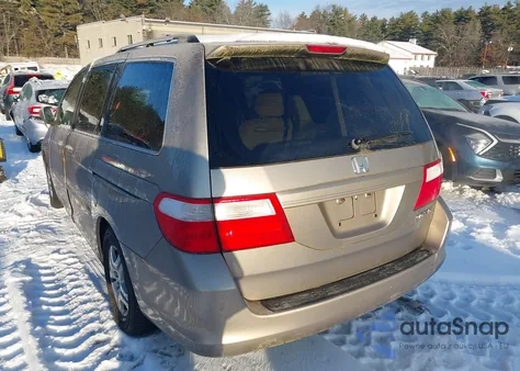 2005 Honda Odyssey Ex из США, поврежденный, VIN 5FNRL38455B068634